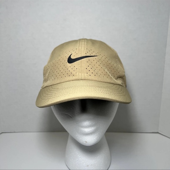 NIKE WOMEN’s AEROBILL TAILWIND CAP DriFit Wicking BEIGE Hat CQ9366 Unisex - Picture 5 of 8
